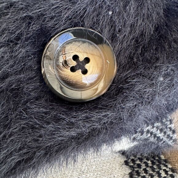 Anthropologie Current Air Cardigan Sweater Womens Size XS Brown Black Wool - Picture 16 of 16